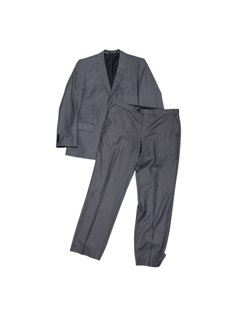BELLISSIMO Luxury 2-Piece Blazer Jacket & Pants Business SUIT Mens 44R / Large